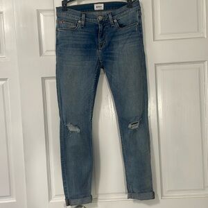 Women’s Hudson Jeans, Size 26, Harkin Super Skinny, Distressed